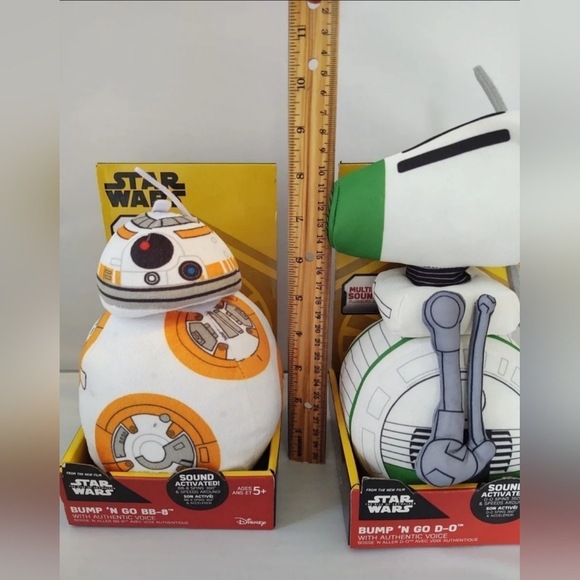 Disney Star Wars Bump 'N Go Action Plush: BB-8 and D-0 NWT - Picture 2 of 5